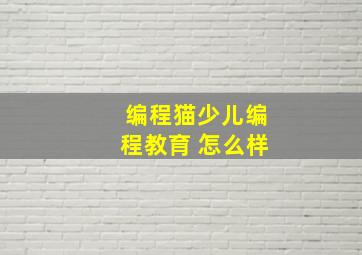 编程猫少儿编程教育 怎么样